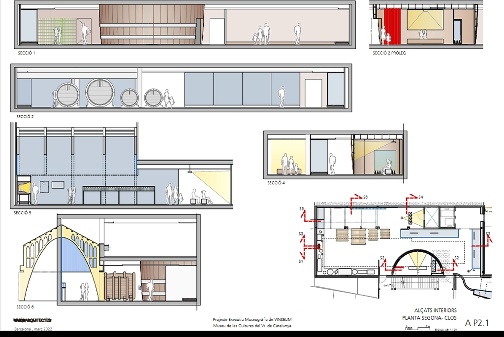 Plan du Musée Vinseum en Catalogne (Espagne)